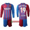 Oficiální Fotbalový Dres s Dlouhý Rukáv FC Barcelona Kun Agüero 19 Domácí 2021-22 pro Děti